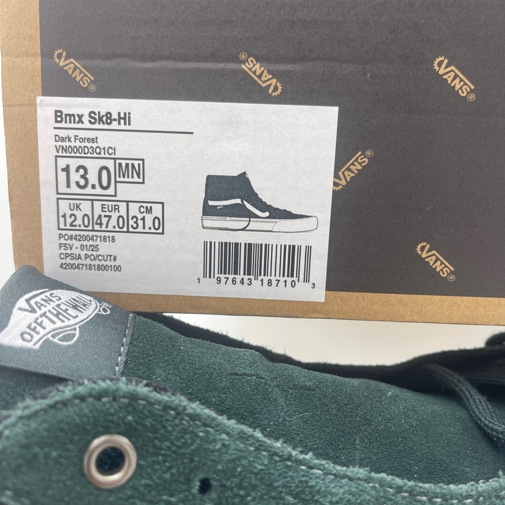 Men’s Men’s Vans Bmx Sk8-Hi
Dark Forest
VN000D3Q1CI Sneakers Maximum Cushioning - Picture 16 of 16